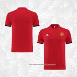 Camisola Polo del Manchester United 2023-2024 Vermelho