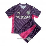 Camisola Manchester City Goleiro 2023-2024 Crianca Purpura