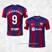 1º Camisola Barcelona Jogador Lewandowski 2023-2024