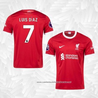 1º Camisola Liverpool Jogador Luis Diaz 2023-2024