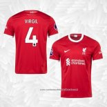 1º Camisola Liverpool Jogador Virgil 2023-2024