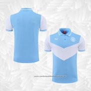 Camisola Polo del Manchester City 2022-2023 Azul y Branco