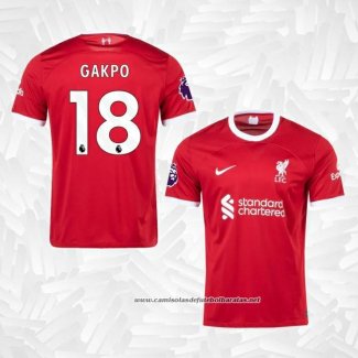 1º Camisola Liverpool Jogador Gakpo 2023-2024