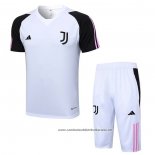 Fato de Treino Juventus 2023-2024 Manga Curta Branco - Calcas Curta