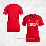 1º Camisola Manchester United 2023-2024 Mulher